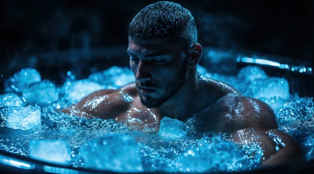 la bañera de hielo regenera nuestros músculos, reducimos el estrés y ayudamos a nuestro cuerpo a tener un bienestar general.